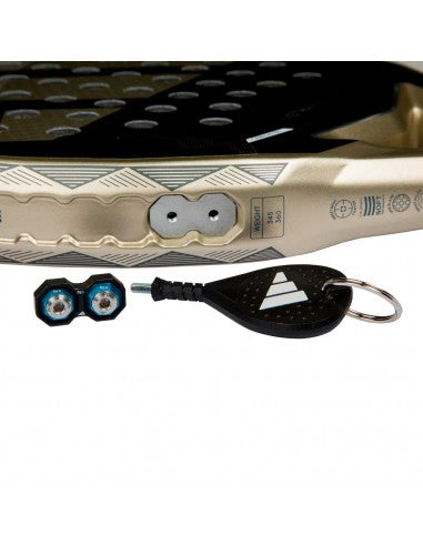 Adidas Metalbone Ctrl 3.4 padel racquet product photo - East Coast Padel angle