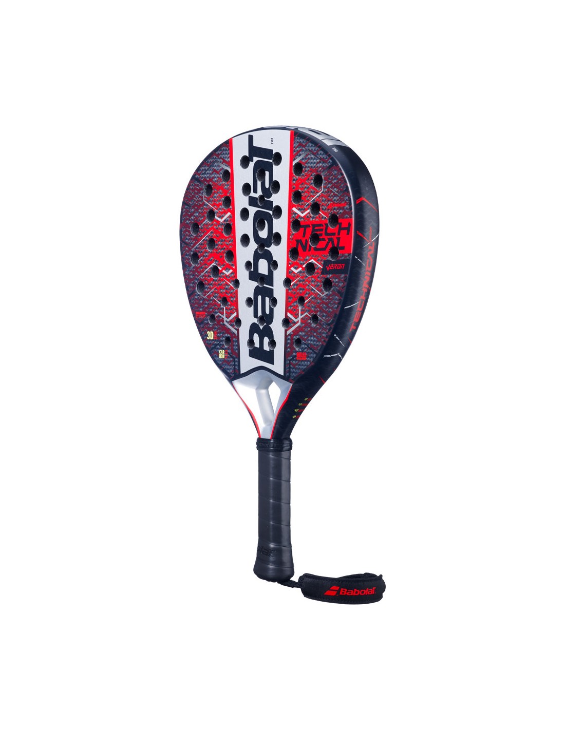 Babolat Technical Veron 2025 padel racquet product photo angle - East Coast Padel