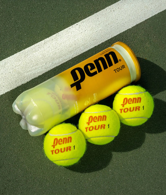 tennis balls - Penn Tour Regular Duty - Box of 24 Cans sporting goods East Coast Padel product photo