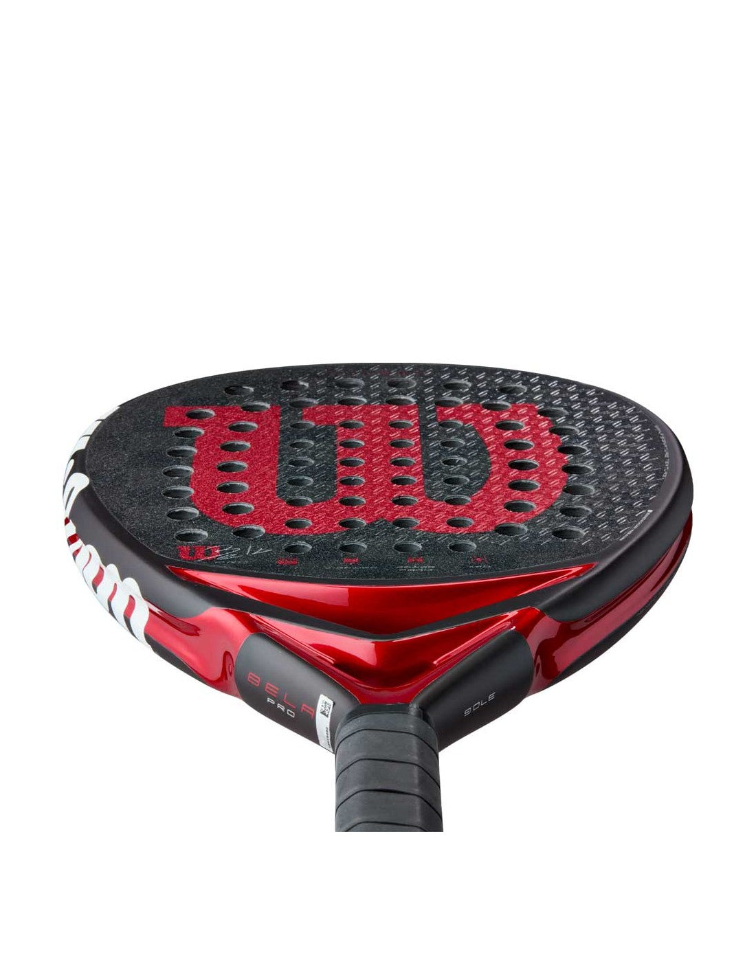 Wilson Bela Pro V3 padel racquet product photo angle - East Coast Padel