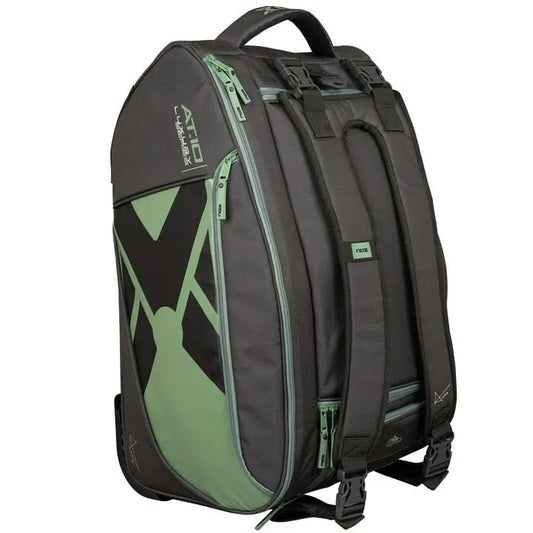 Nox AT10 Competition Trolley Backpack Black/Green Padel Bag