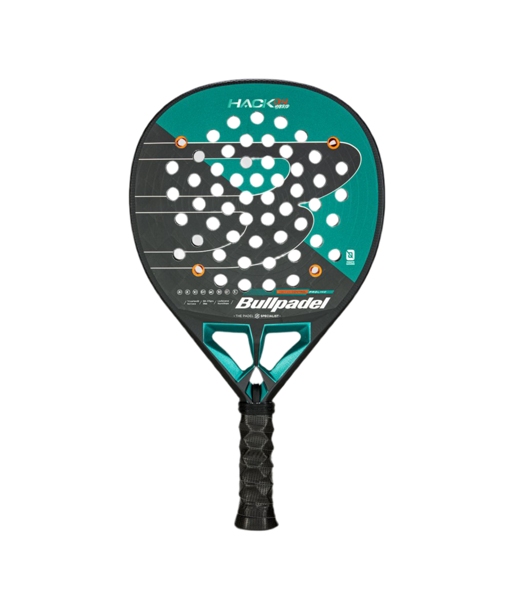 Bullpadel Hack 04 Hybrid 25 padel racquet Teardrop head head heavy East Coast Padel product photo