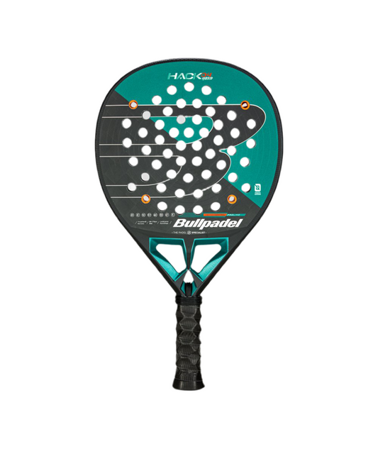 Bullpadel Hack 04 Hybrid 25 padel racquet Teardrop head head heavy East Coast Padel product photo