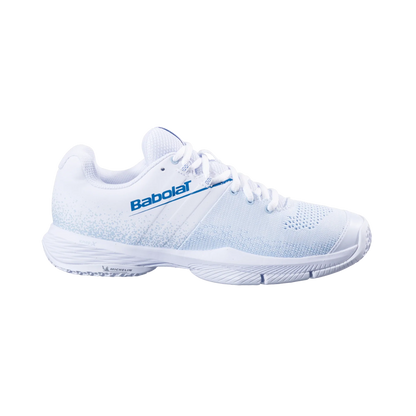 Babolat Sensa White/ Cool Blue Women Padel Shoes