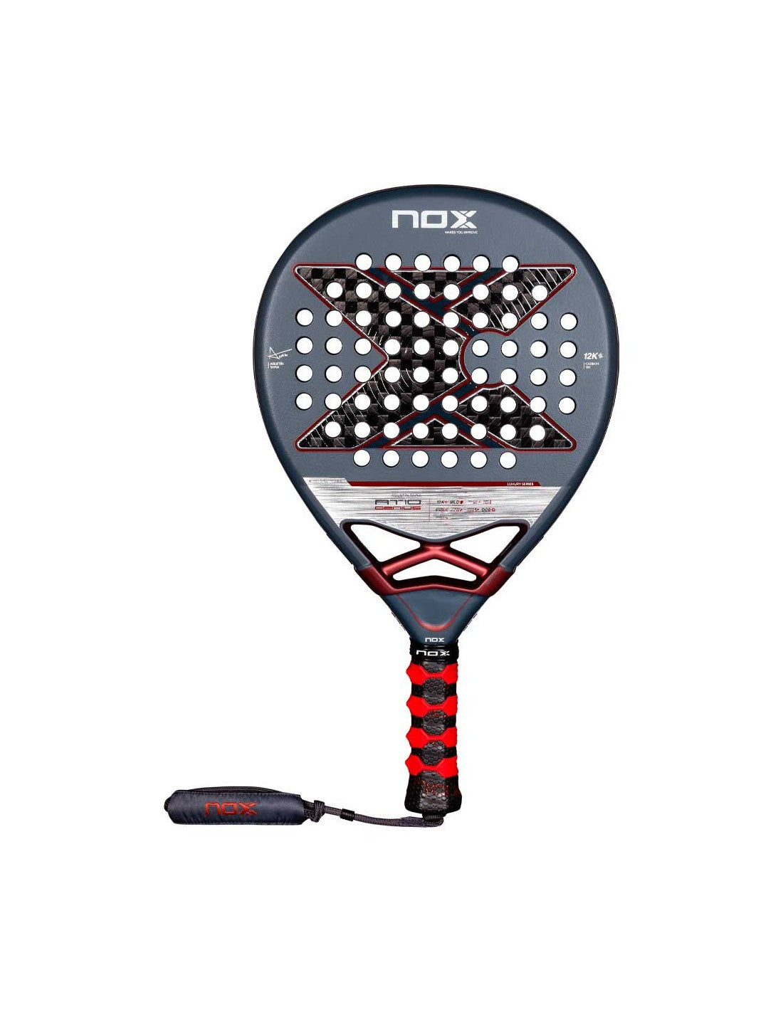 Nox AT10 Genius 12K 2025 padel racquet product photo - East Coast Padel 