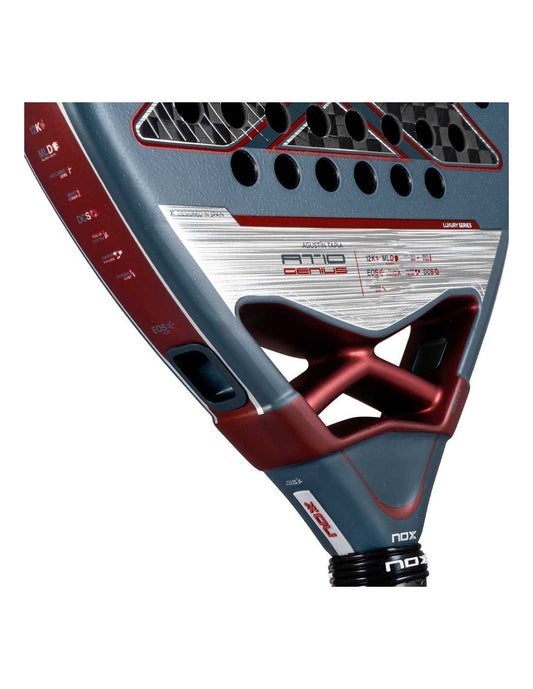 Nox AT10 Genius 12K 2025 padel racquet product photo angle 2 - East Coast Padel 