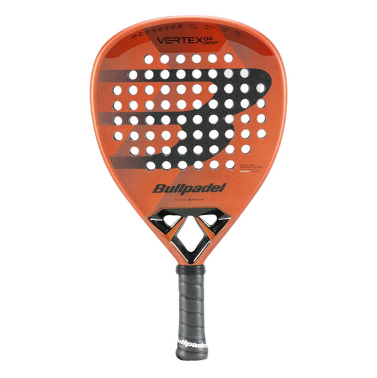 Bullpadel Padel Racquet Vertex 04 Comfort 25 Orange with White Background product photo - east coast padel shop