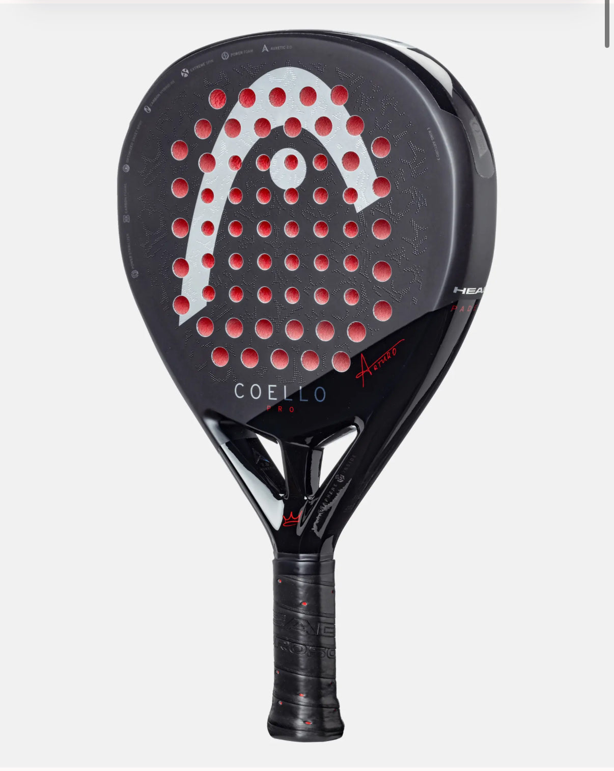 HEAD Coello Pro padel racquet diamond head head heavy East Coast Padel product photo