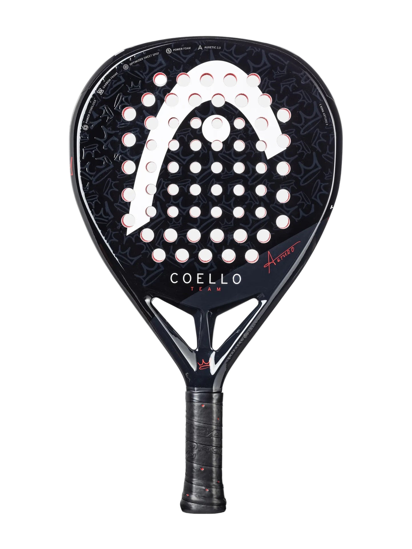 HEAD Coello motion padel racquet - diamond - head heavy - East Coast Padel Shop product photo - front
