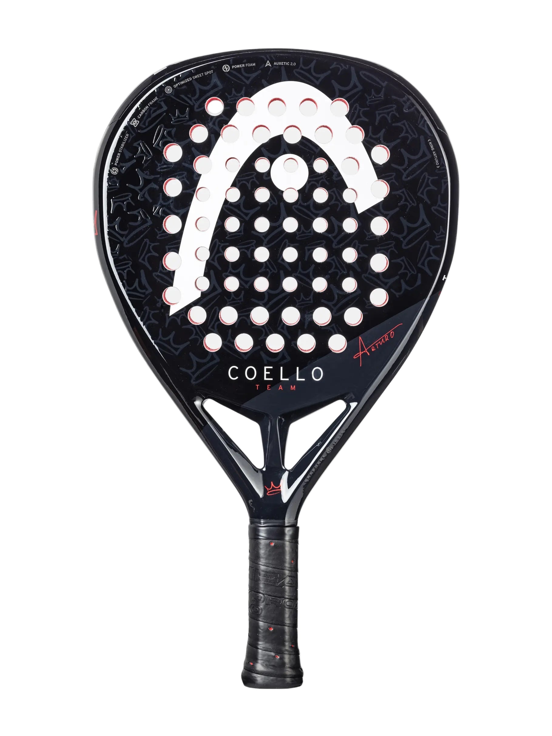 HEAD Coello motion padel racquet - diamond - head heavy - East Coast Padel Shop product photo - front