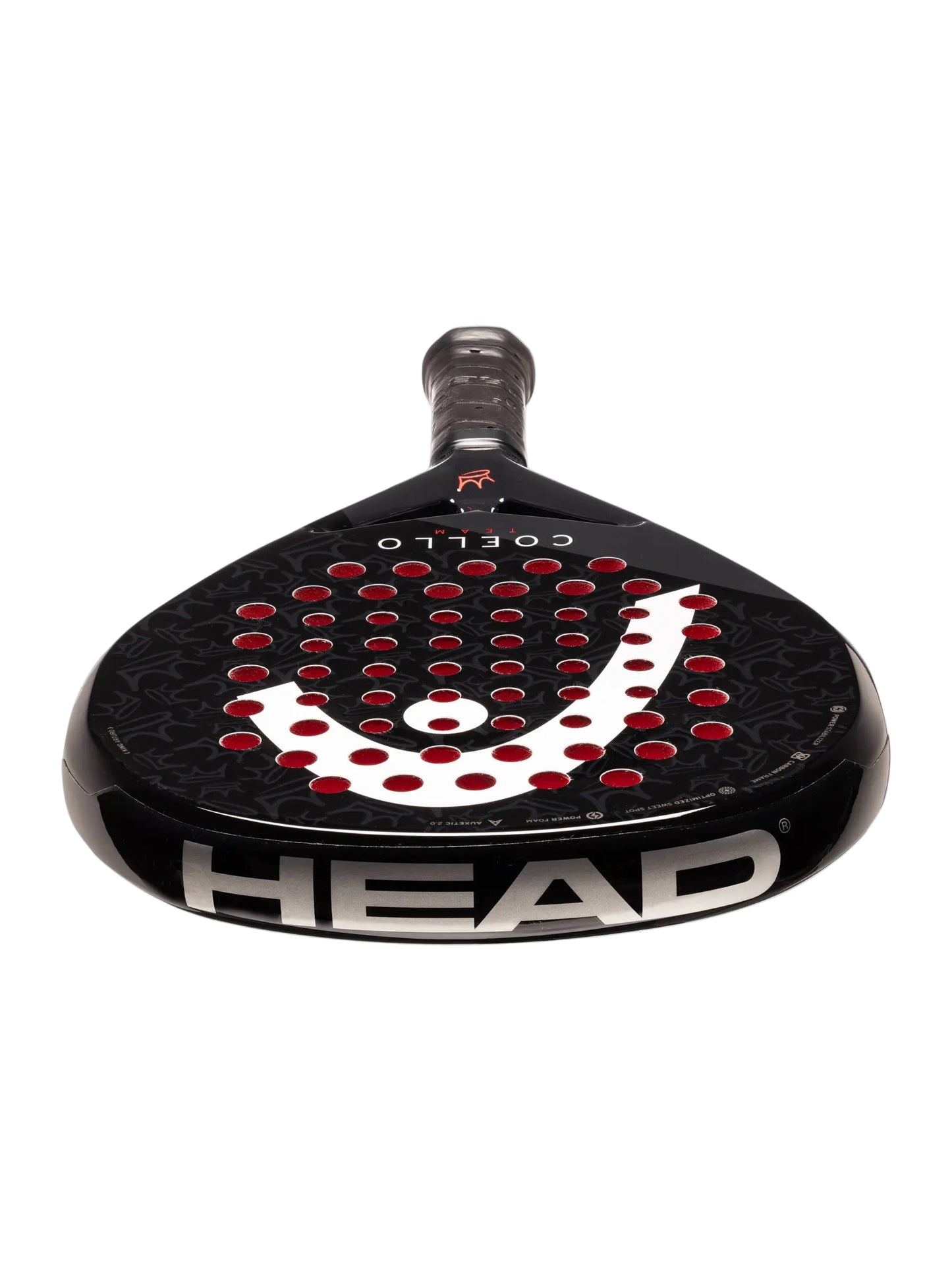 HEAD Coello team padel racquet - diamond - head heavy - East Coast Padel Shop product photo - angle