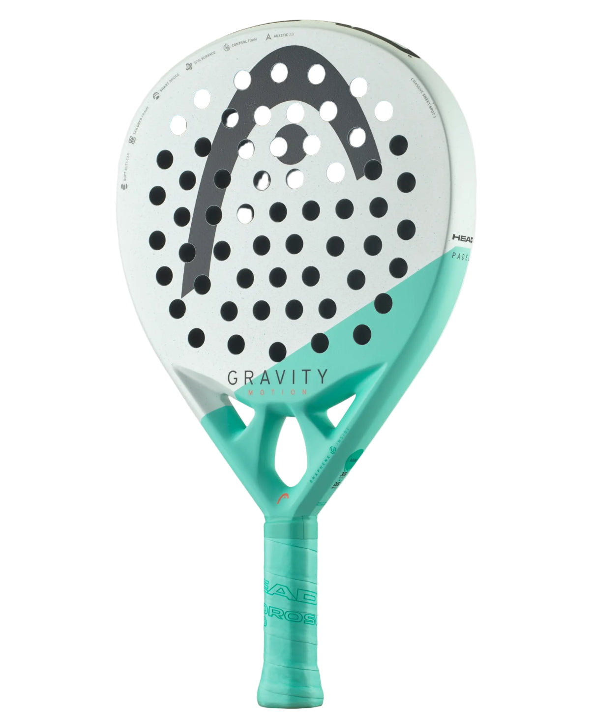 HEAD Gravity Motion padel racquet product photo – East Coast Padel Shop