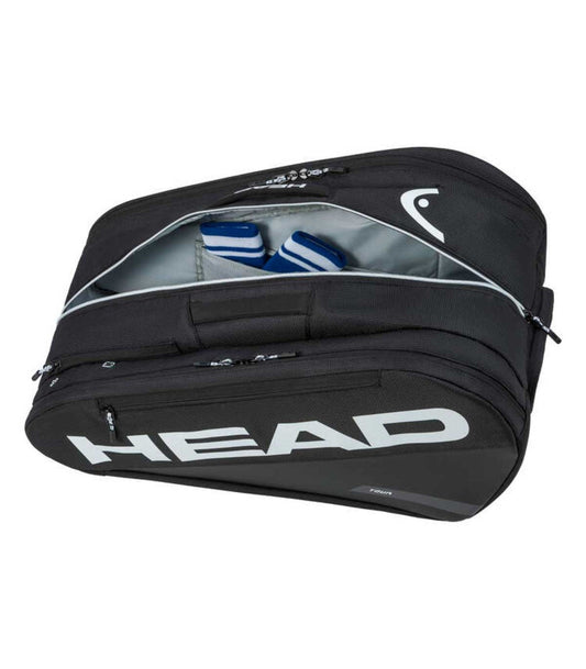 Head Padel Bag Tour Padel Racket Bag 2026 Large Black