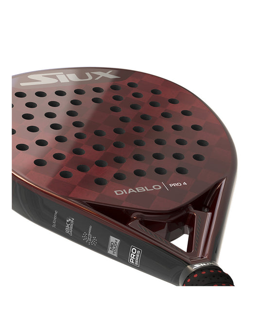 Siux Diablo Pro 4 padel racquet product photo angle - East Coast Padel 