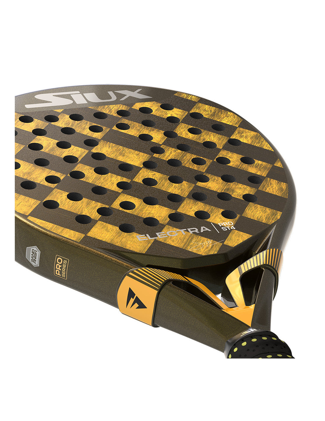 Siux Electra Stupa ST4 padel racquet product photo angle - East Coast Padel 